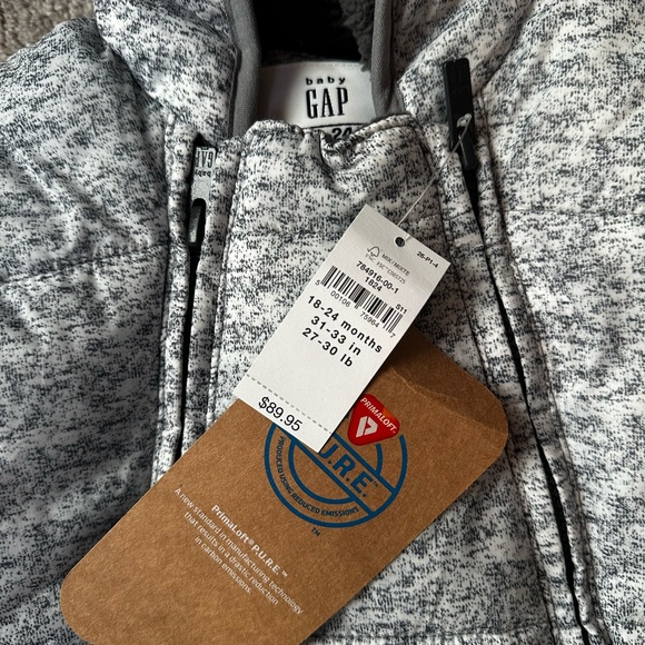 Baby GAP Gray Snowsuit - Picture 2 of 6